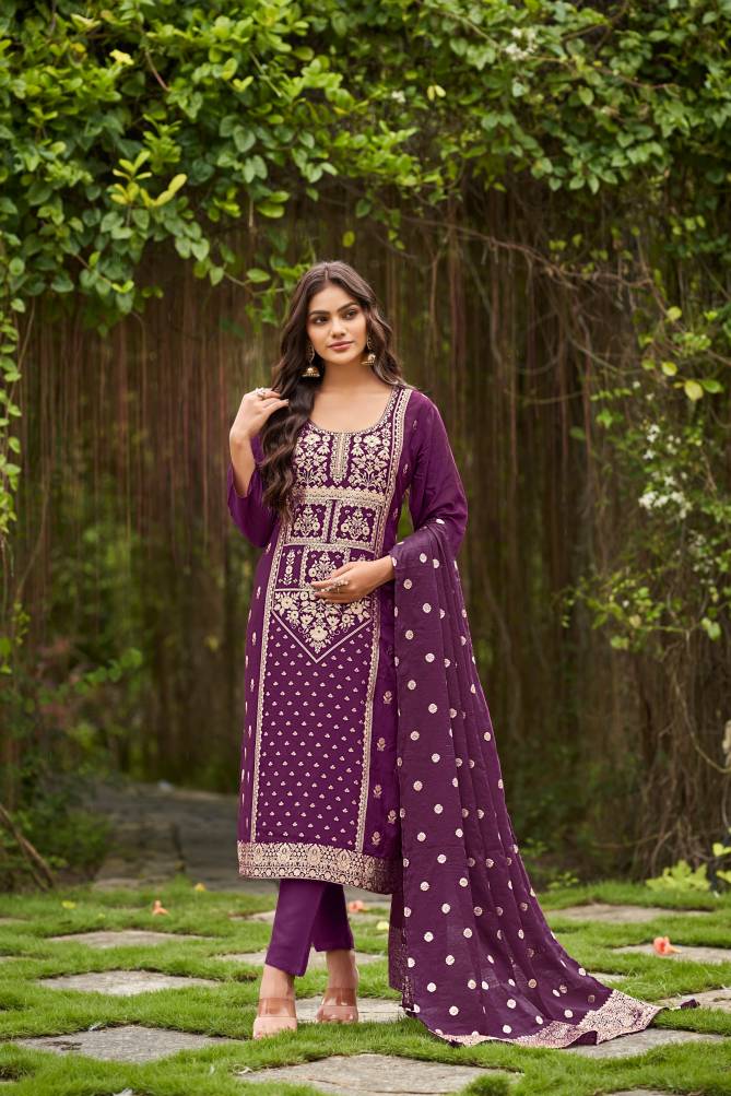 Banarasi By Ossm Viscose Dola Silk Designer Kurti With Bottom Dupatta Wholesale Online